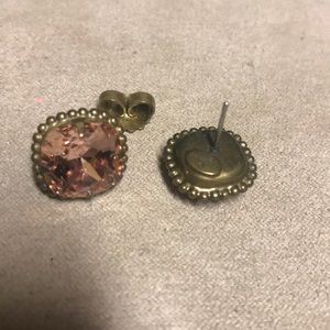 Sorrelli Jewelry - Antique gold vintage rose cushion cut studs Sorrelli Jewelry - Antique gold vintage rose cushion cut studs